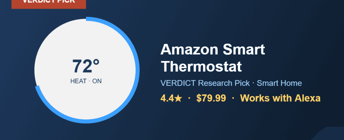 Best Smart Thermostat 2026 — Our Research Pick: Amazon Smart Thermostat