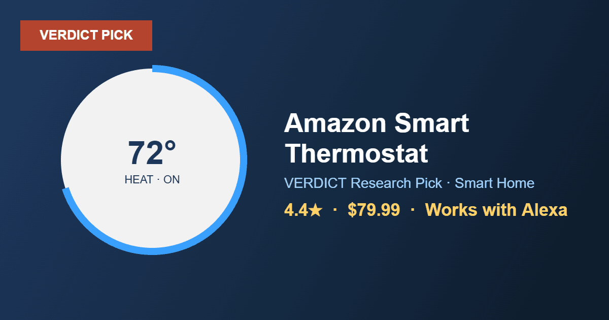 Best Smart Thermostat 2026 — Our Research Pick: Amazon Smart Thermostat