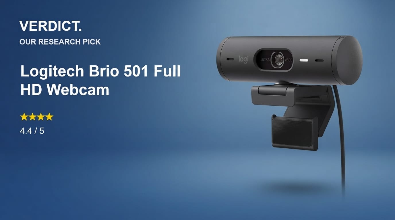 Best Webcam 2026: Our Research Pick — Logitech Brio 501