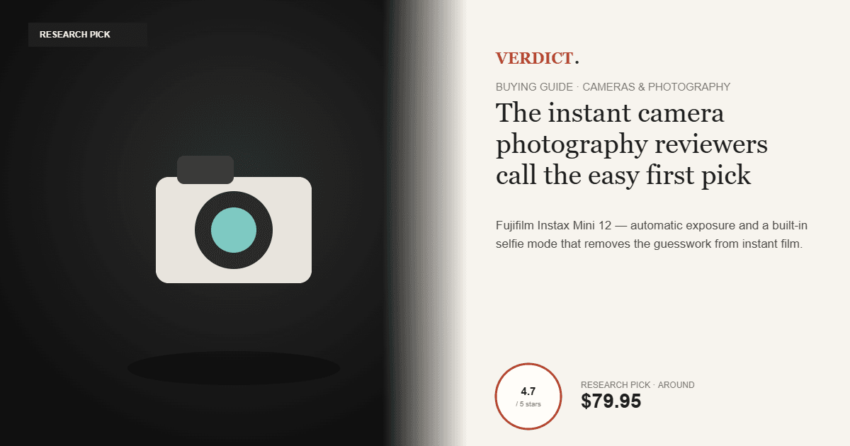 Best Instant Camera 2026 — Our Research Pick: Fujifilm Instax Mini 12