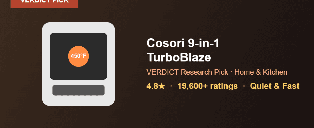Best Air Fryer 2026 — Our Research Pick: Cosori 9-in-1 TurboBlaze
