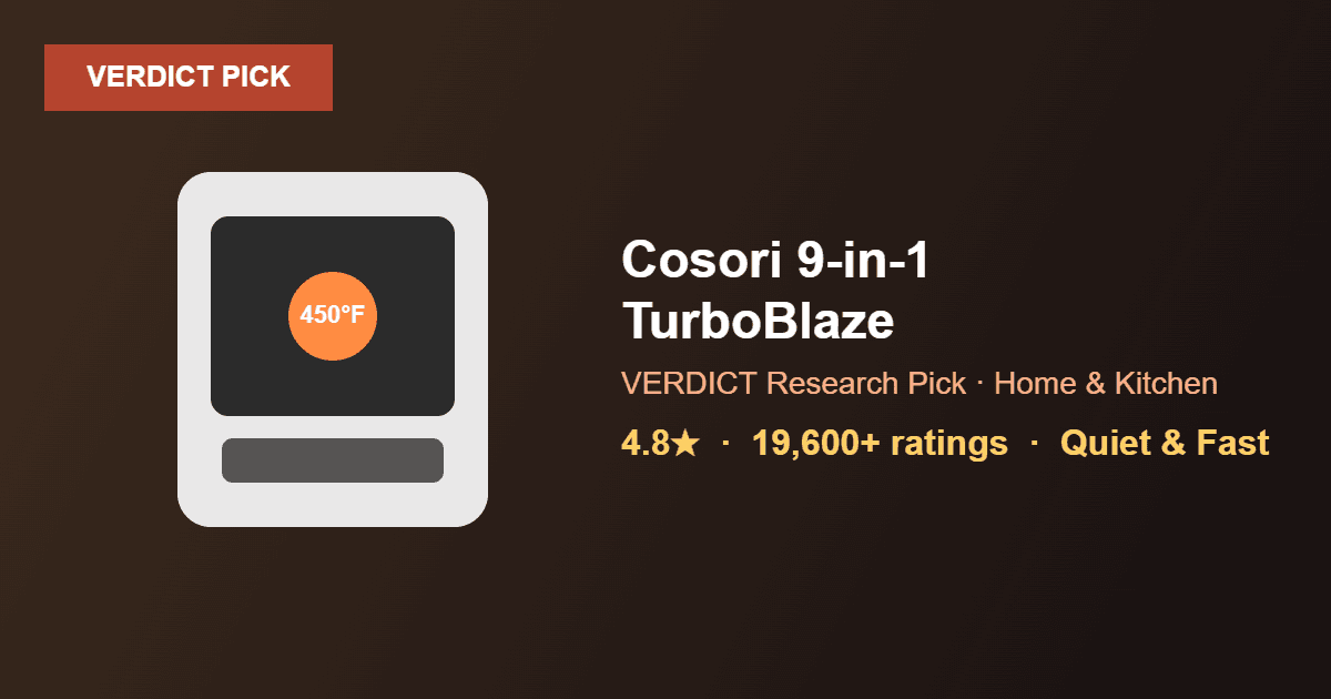 Best Air Fryer 2026 — Our Research Pick: Cosori 9-in-1 TurboBlaze