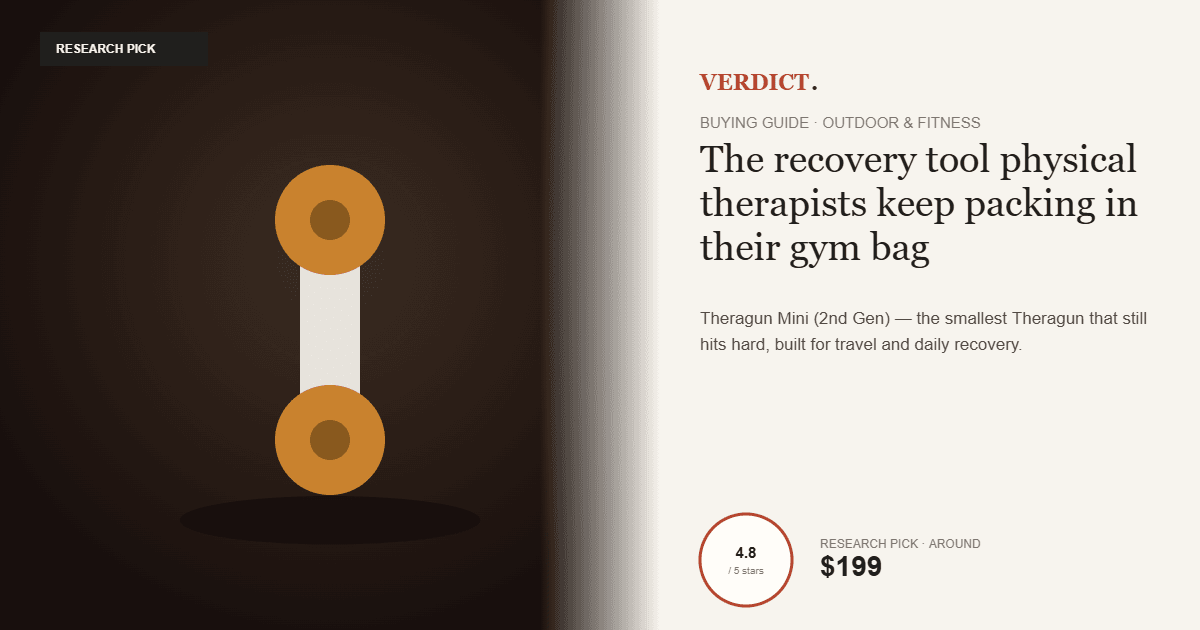 Best Massage Gun 2026 — Our Research Pick: Theragun Mini (2nd Gen)