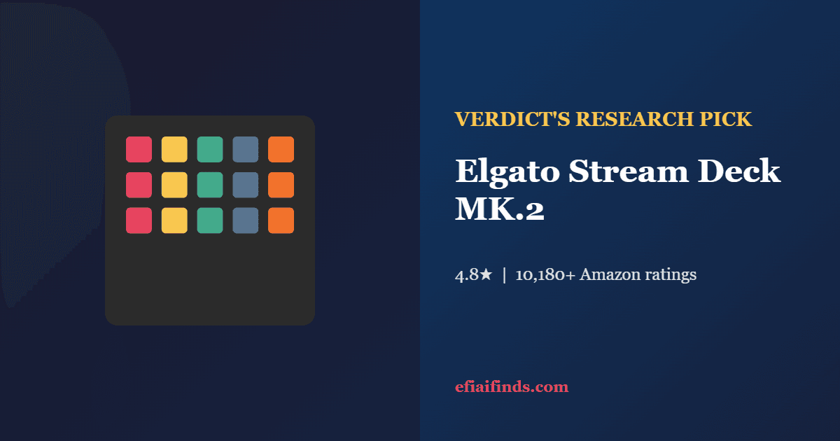 Best Stream Deck 2026 — Our Research Pick: Elgato Stream Deck MK.2