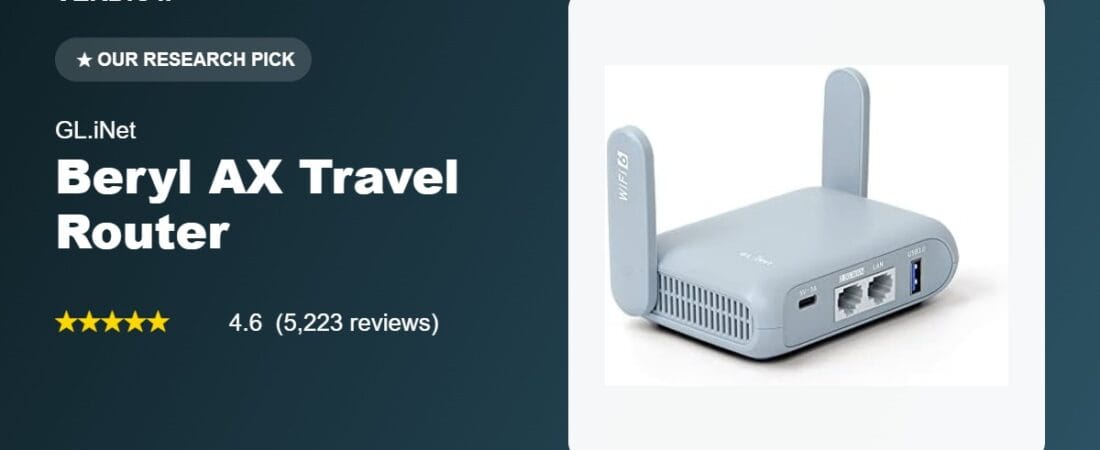 Best Travel Router 2026: Our Research Pick — GL.iNet Beryl AX