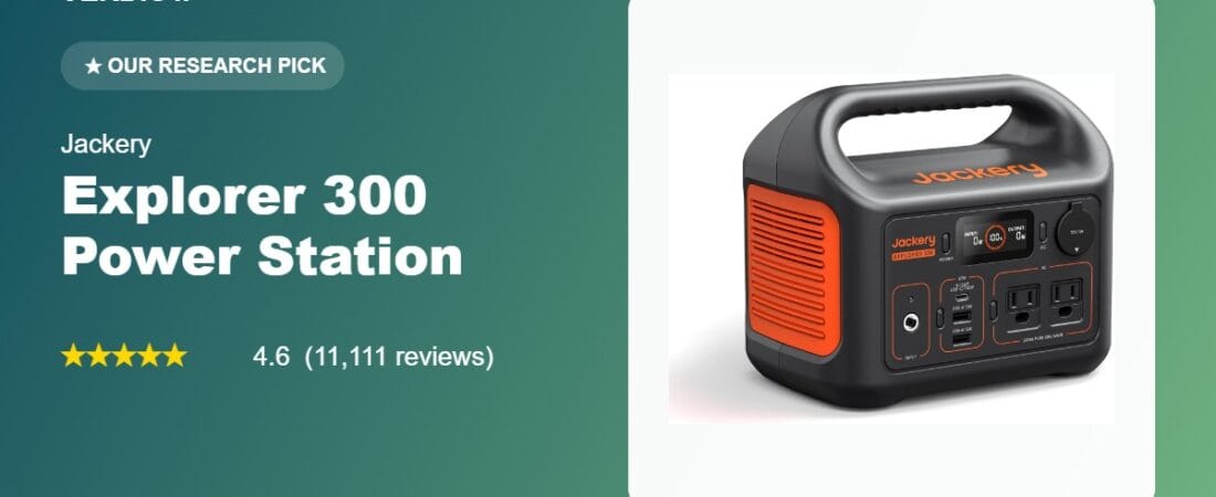 Best Portable Power Station 2026: Our Research Pick — Jackery Explorer 300