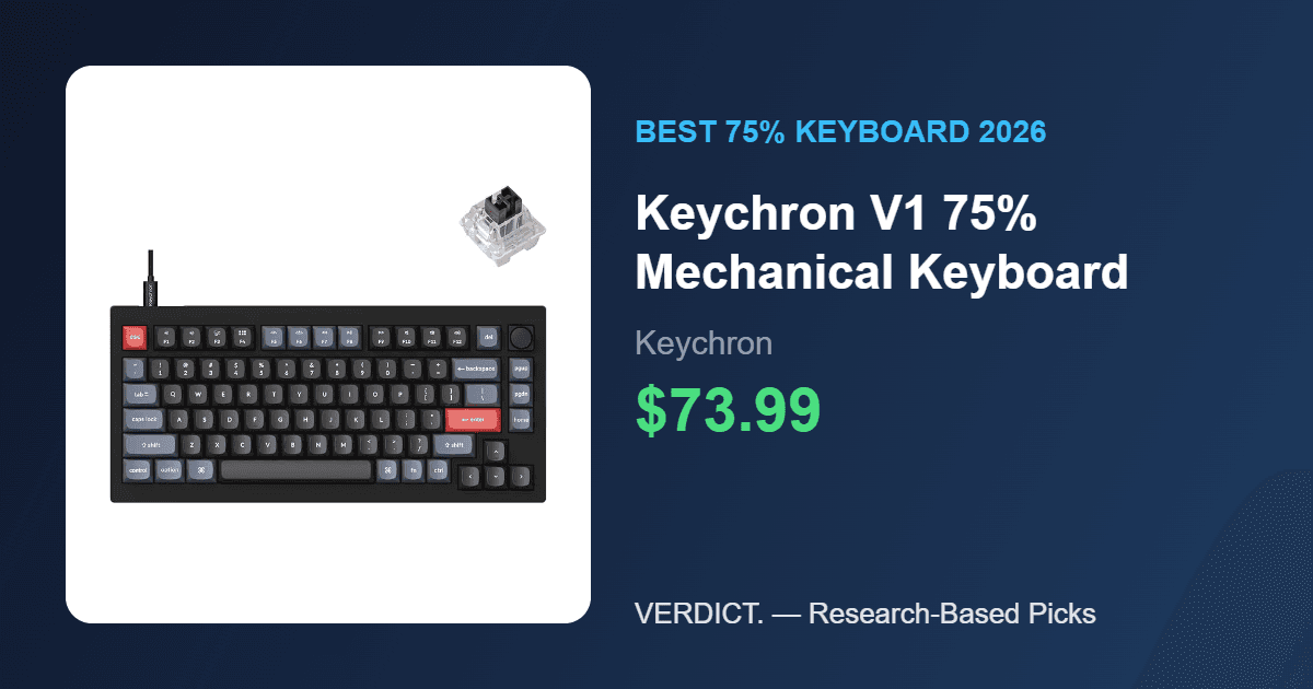 Best 75% Mechanical Keyboard 2026: Our Research Pick — Keychron V1