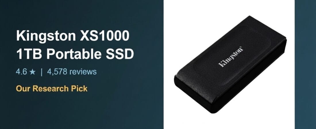 Best Portable SSD 2026: Our Research Pick — Kingston XS1000