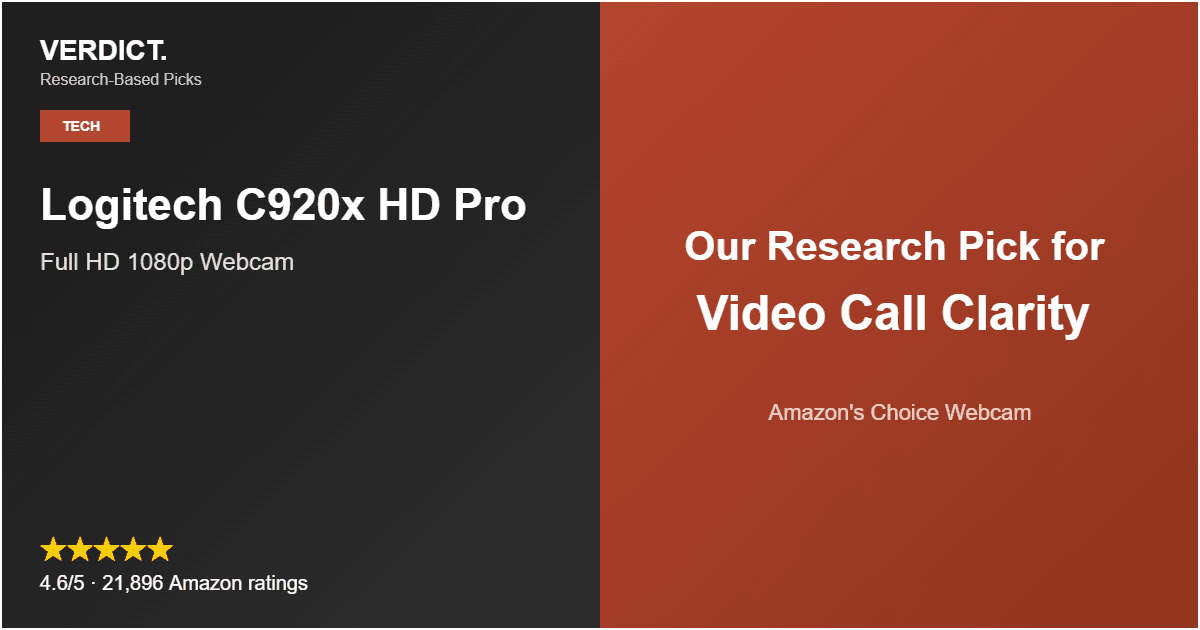 Best Webcam 2026 — Our Research Pick: Logitech C920x HD Pro