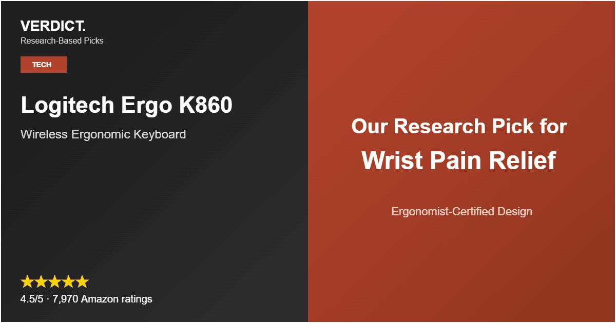 Best Ergonomic Keyboard 2026 — Our Research Pick: Logitech Ergo K860