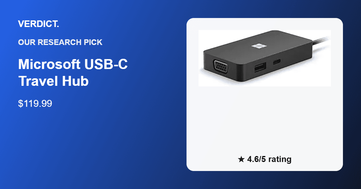 Best USB-C Travel Hub 2026: Our Research Pick — Microsoft USB-C Travel Hub