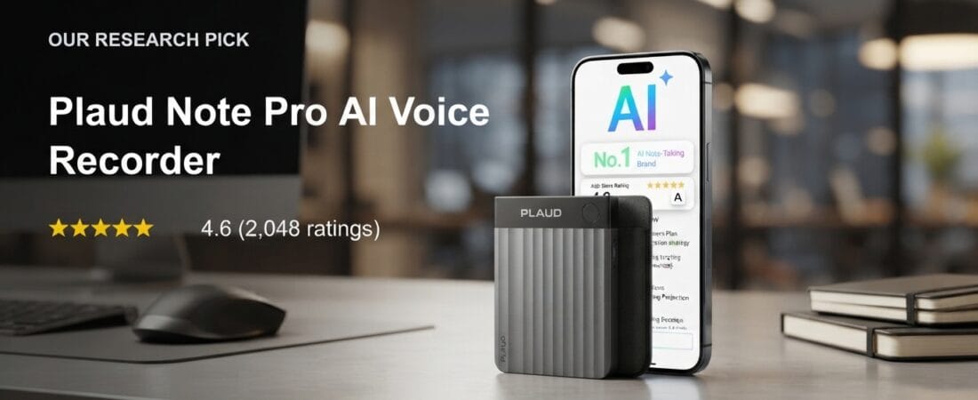 Best AI Voice Recorder 2026: Our Research Pick — Plaud Note Pro