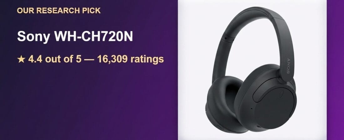 Best Work-From-Home Headphones 2026: Our Research Pick — Sony WH-CH720N