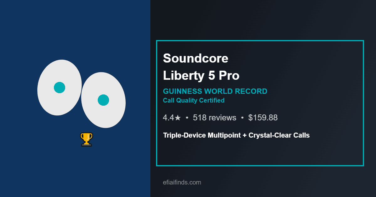 Best Noise-Cancelling Earbuds for Calls 2026: Our Research Pick — Soundcore Liberty 5 Pro