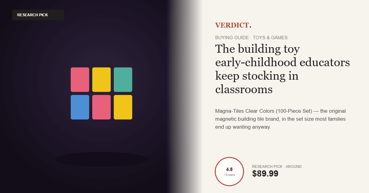 Best Building Toy 2026 — Our Research Pick: Magna-Tiles Clear Colors 100-Piece Set