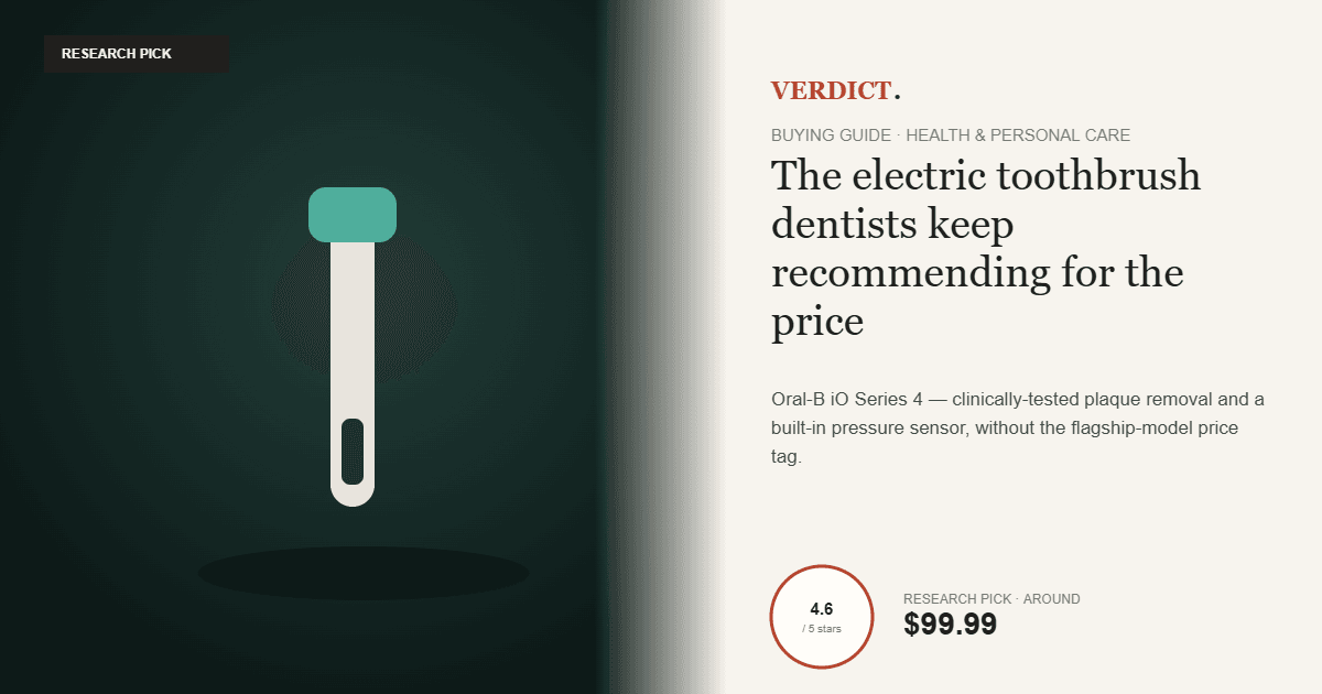 Best Electric Toothbrush 2026 — Our Research Pick: Oral-B iO Series 4