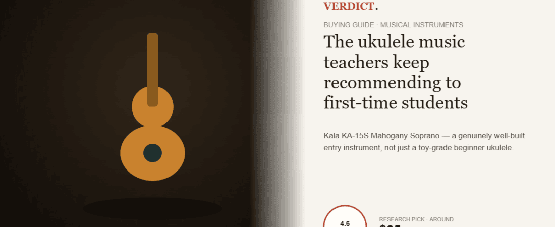 Best Beginner Ukulele 2026 — Our Research Pick: Kala KA-15S Mahogany Soprano