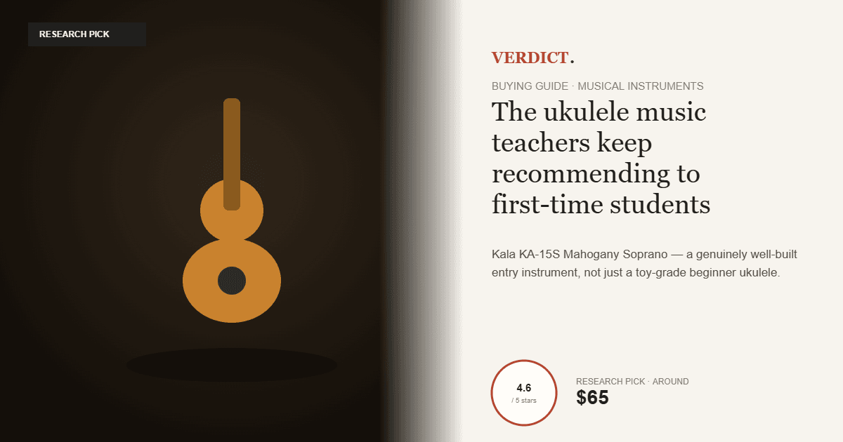 Best Beginner Ukulele 2026 — Our Research Pick: Kala KA-15S Mahogany Soprano