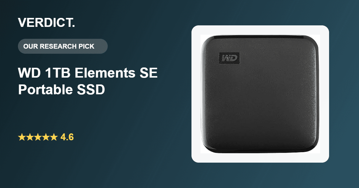 Best Budget Portable SSD 2026: Our Research Pick — WD Elements SE
