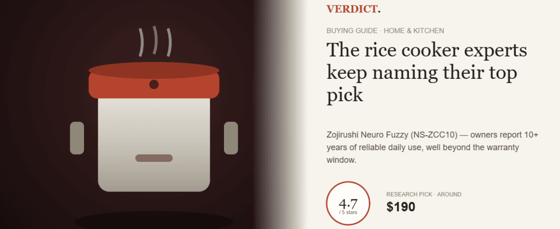Best Rice Cooker 2026 — Our Research Pick: Zojirushi Neuro Fuzzy (NS-ZCC10)