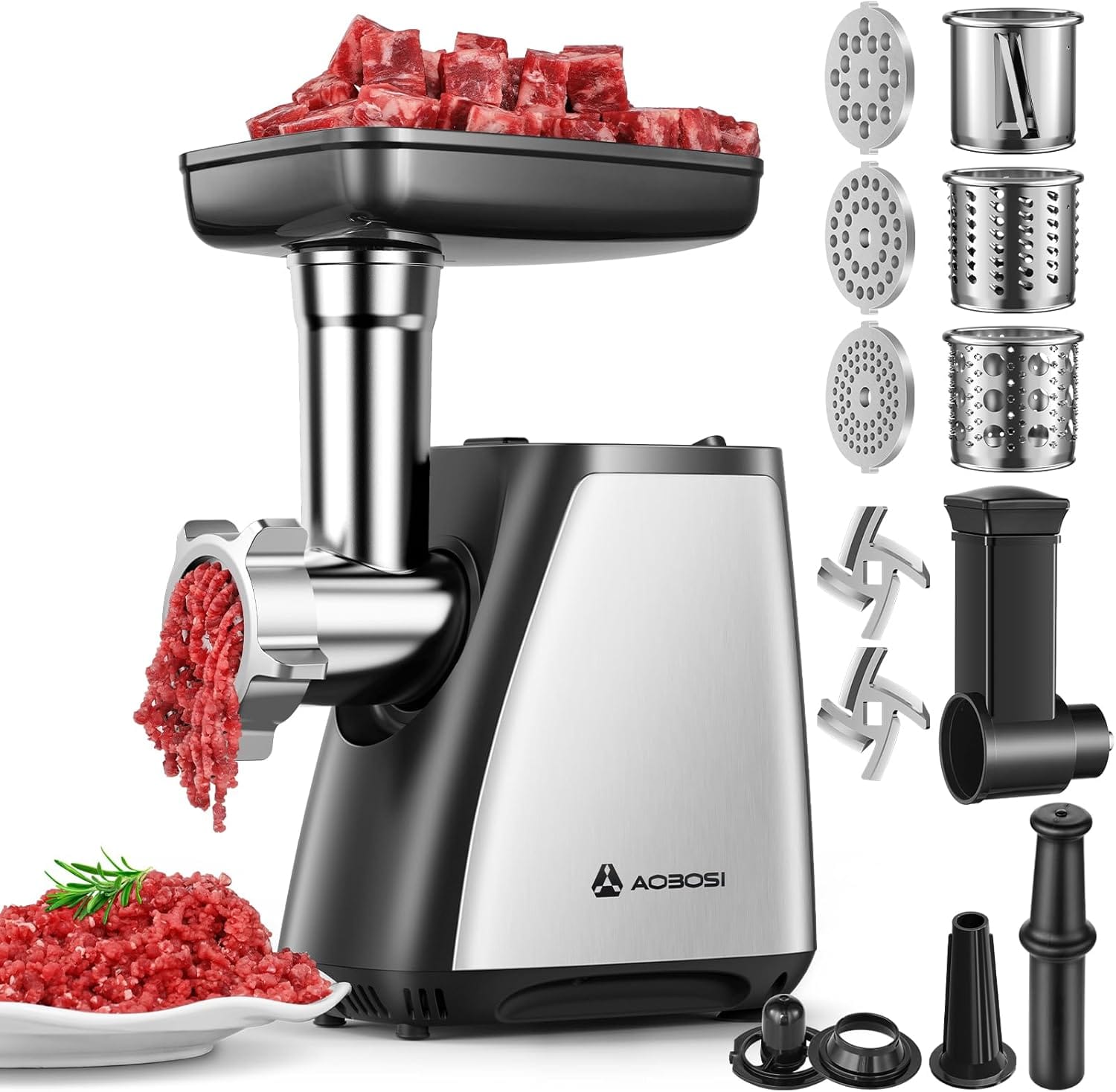 Best Meat Grinder 2026: Our Research Pick — AAOBOSI 4-In-1 Electric