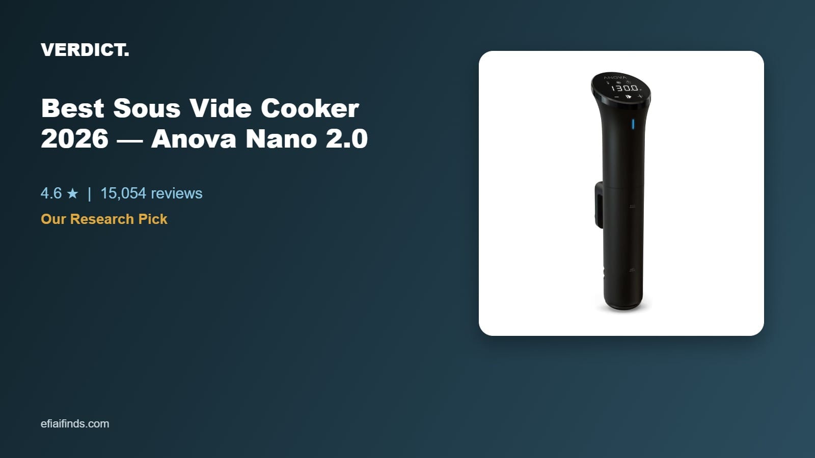 Best Sous Vide Precision Cooker 2026: Our Research Pick — Anova Culinary Nano 2.0