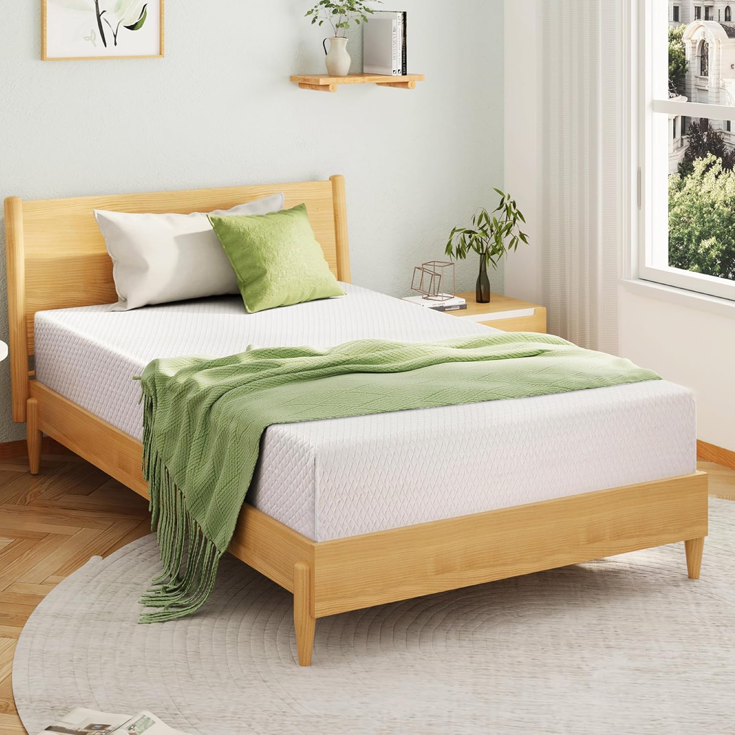 Best Full Size Memory Foam Mattress 2026: Our Research Pick — EGOHOME 8-Inch Green Tea