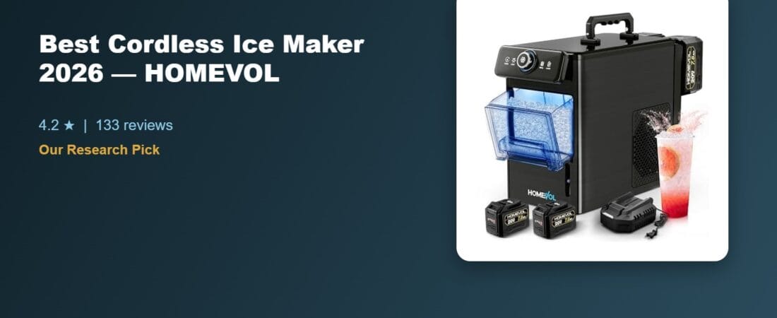 Cordless Ice Maker for Boats and Camping: HOMEVOL Review