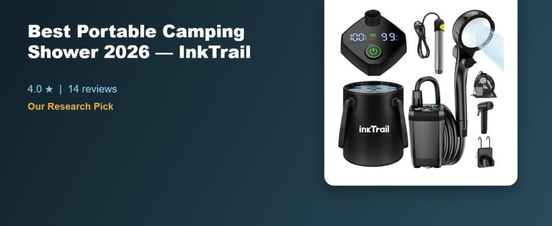 Portable Camping Shower With a Water Heater: InkTrail Review