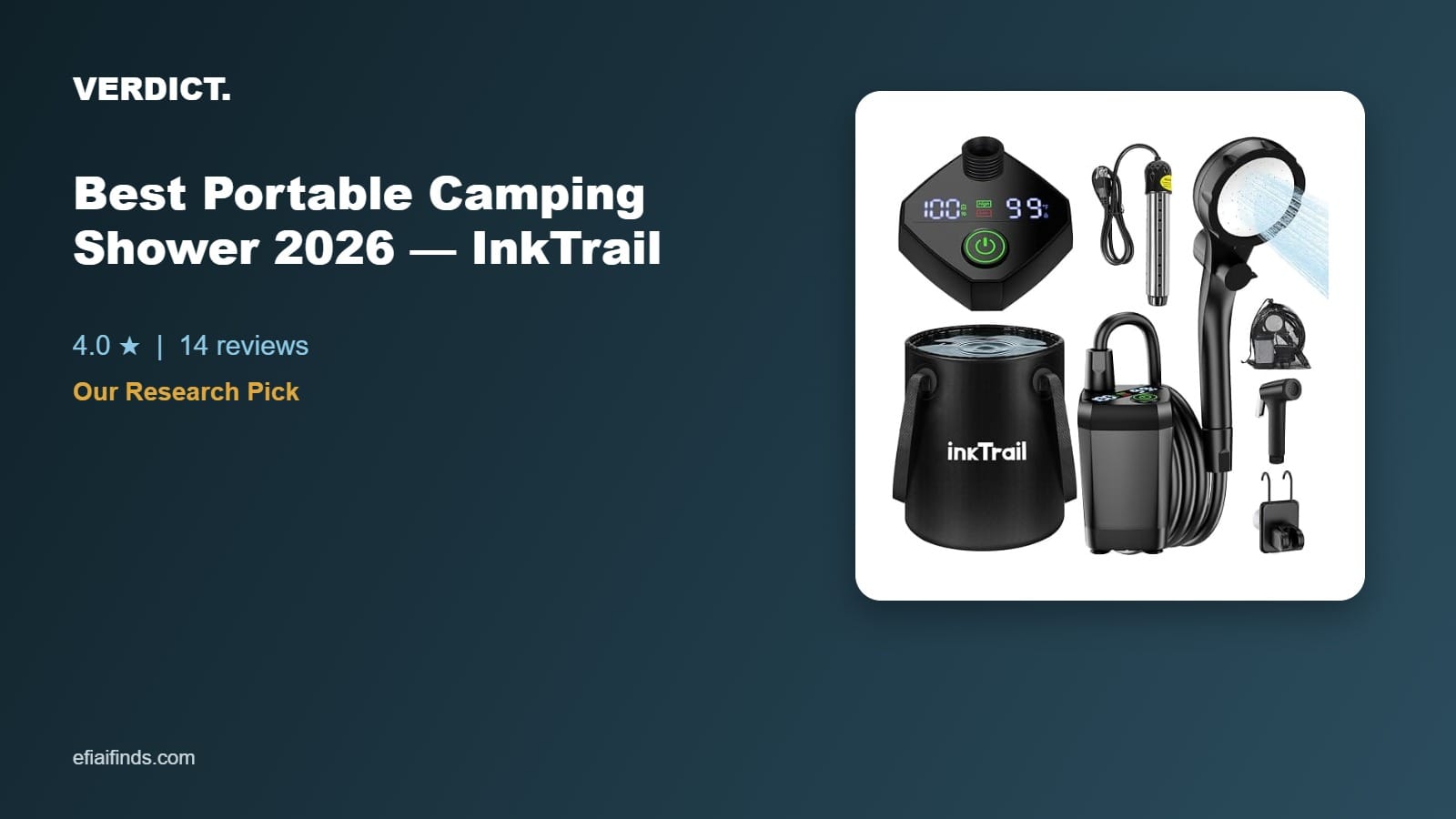 Best Portable Camping Shower 2026: Our Research Pick — InkTrail