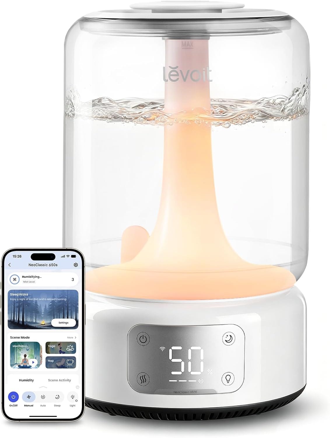 Best Bedroom Humidifier 2026: Our Research Pick — Levoit 6.2L Smart Humidifier