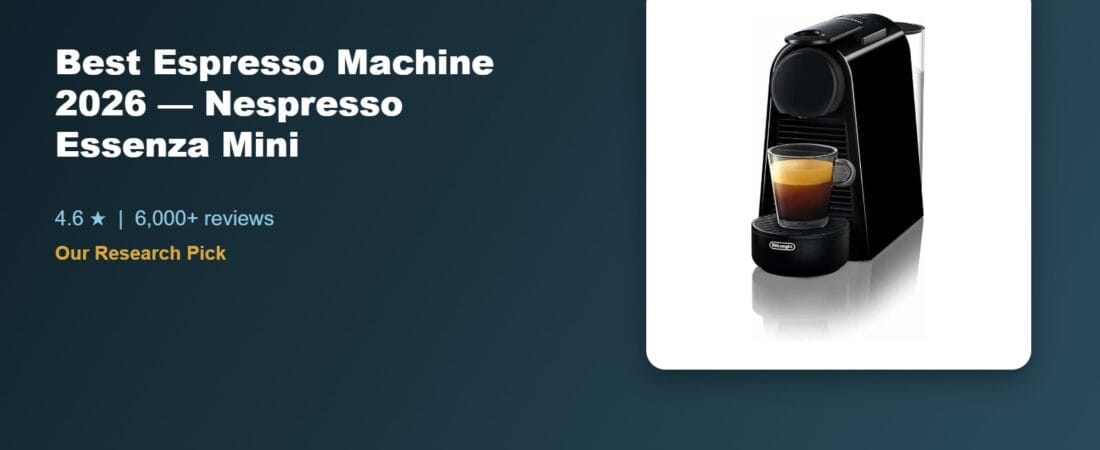 Espresso Machine for Small Kitchens: Nespresso Essenza Mini Review