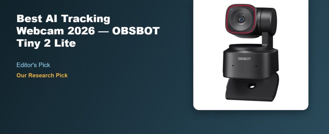AI Tracking Webcam: OBSBOT Tiny 2 Lite Review