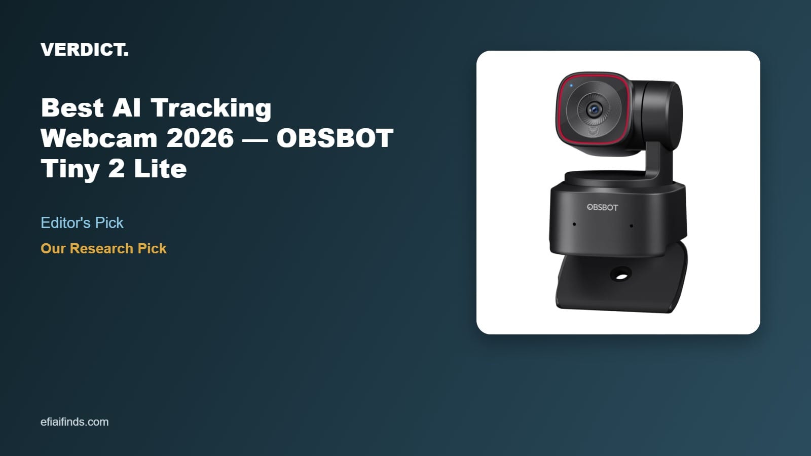 AI Tracking Webcam: OBSBOT Tiny 2 Lite Review
