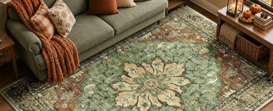 Best Washable Area Rug 2026: Our Research Pick — RELEANY Vintage Floral