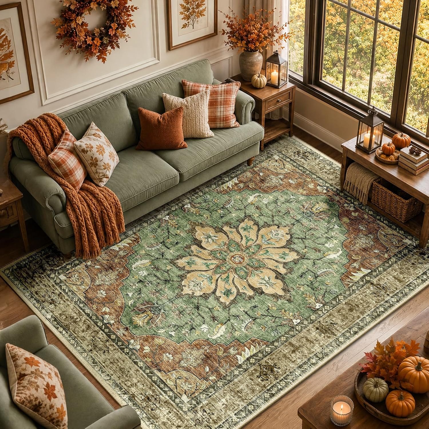 Best Washable Area Rug 2026: Our Research Pick — RELEANY Vintage Floral