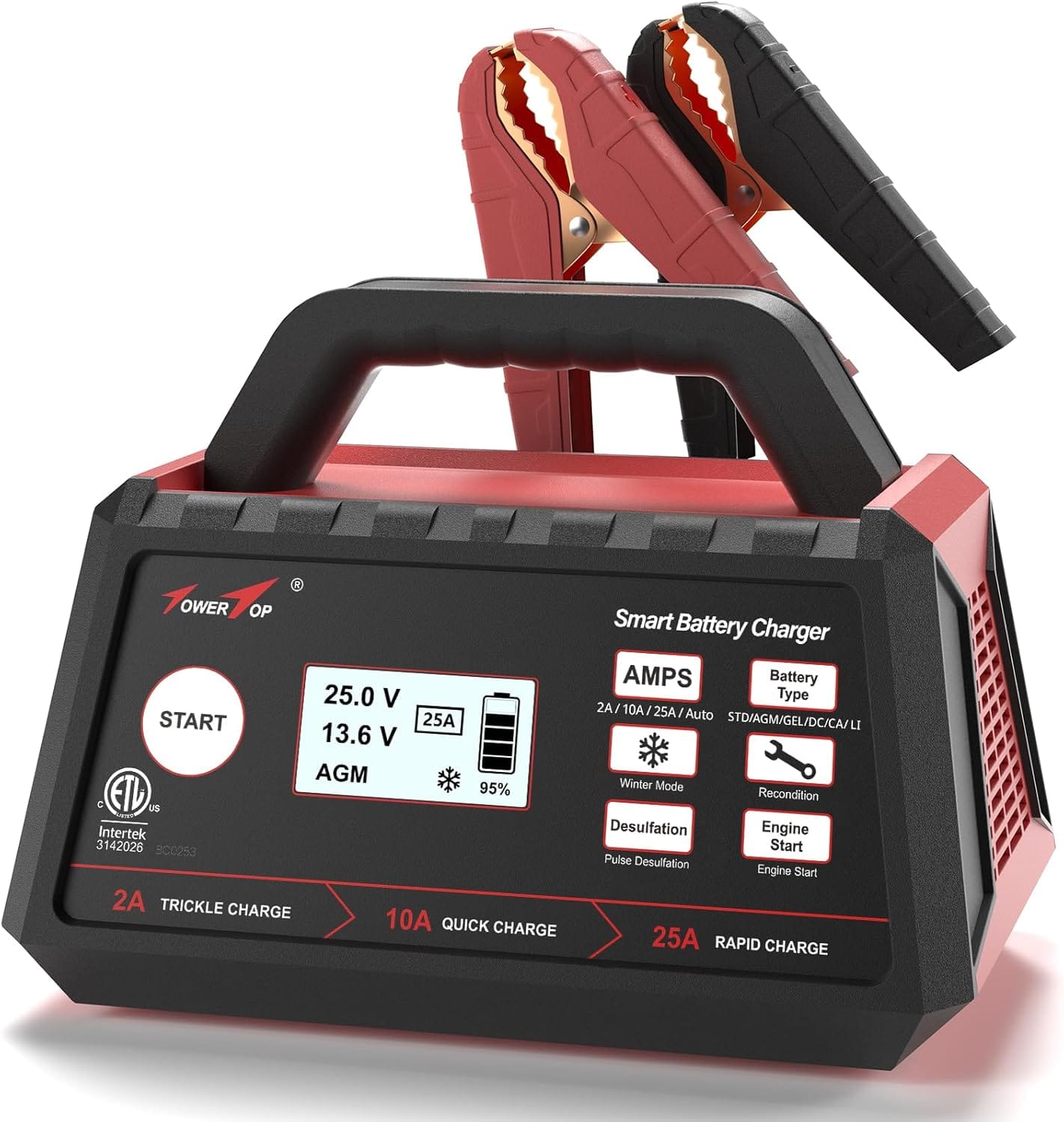 Car Battery Charger With Automatic 6V/12V Detection: TowerTop BC-025 Review