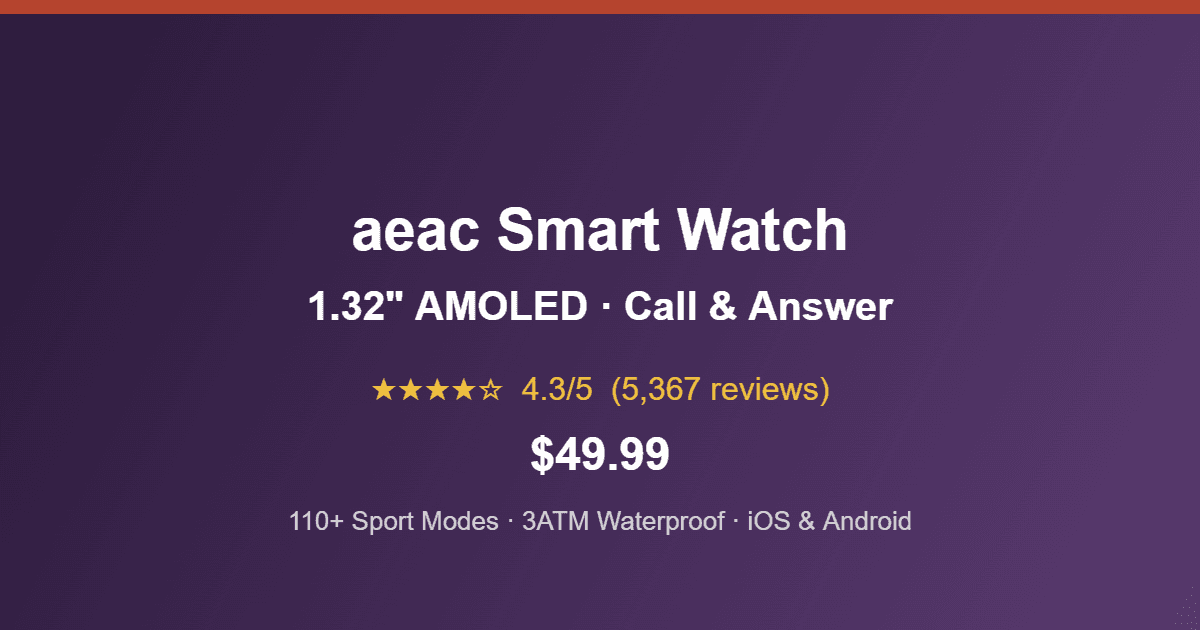 Smart Watch Answer Calls Without Phone Nearby? — aeac AMOLED Review