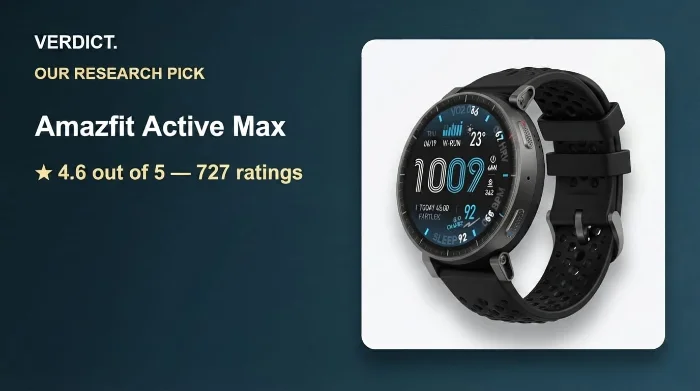 Best Battery Life Smartwatch 2026: Our Research Pick β Amazfit Active Max