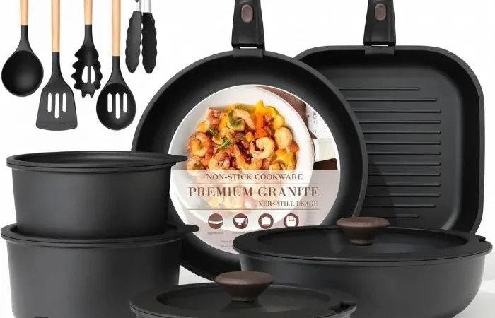 Astercook 23-Piece Ceramic Cookware Set Review: The Detachable-Handle System That Actually Frees Up Cabinet Space