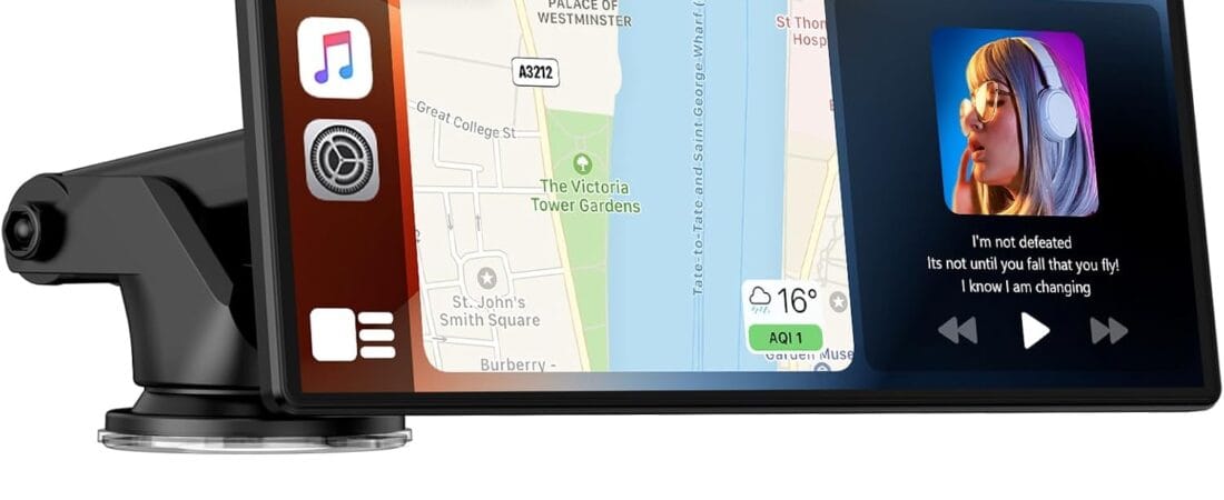 Add Wireless CarPlay to Any Car With No Wiring: 9-Inch Screen Review