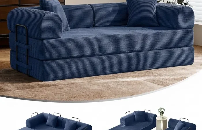 79″ Convertible Futon Sofa Bed Review: No Assembly, No Wasted Space