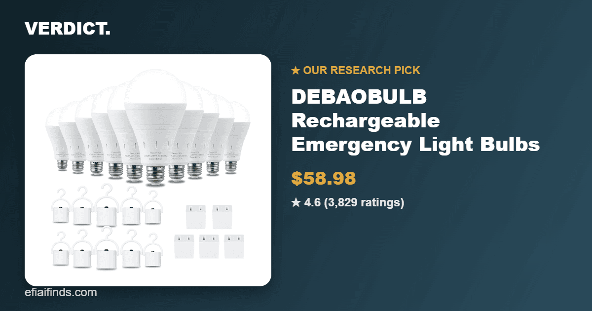 Best Emergency Light Bulbs 2026: Our Research Pick — DEBAOBULB 10-Pack