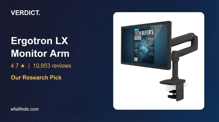 Best Monitor Arm 2026: Our Research Pick — Ergotron LX