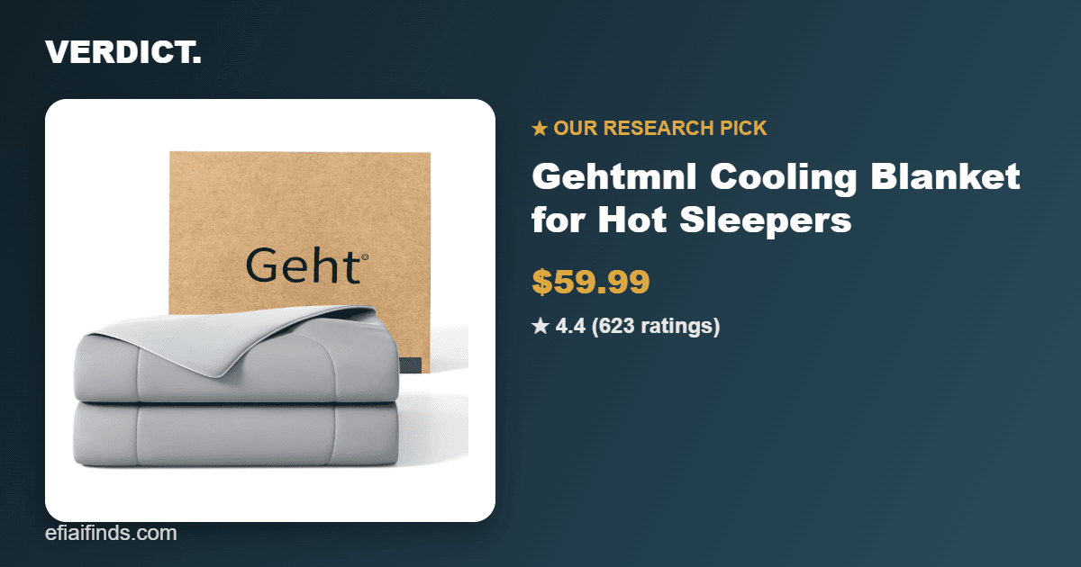 Best Cooling Blanket for Hot Sleepers 2026: Our Research Pick — Gehtmnl