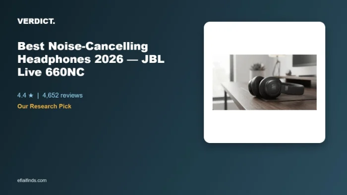 Best Noise-Cancelling Headphones: Our Research Pick β JBL Live 660NC