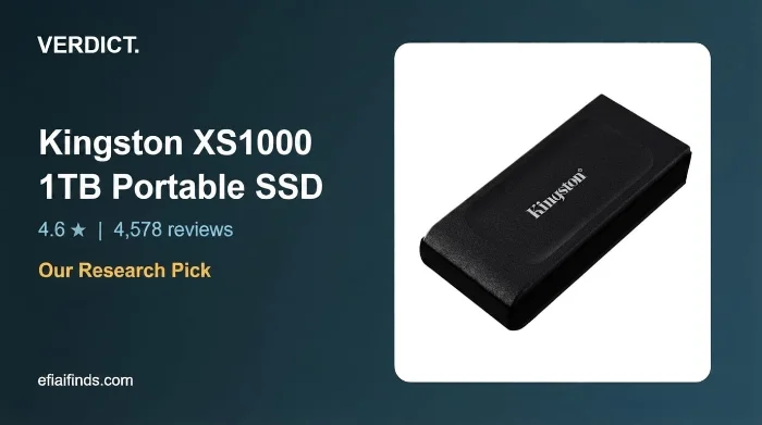 Best Portable SSD 2026: Our Research Pick — Kingston XS1000