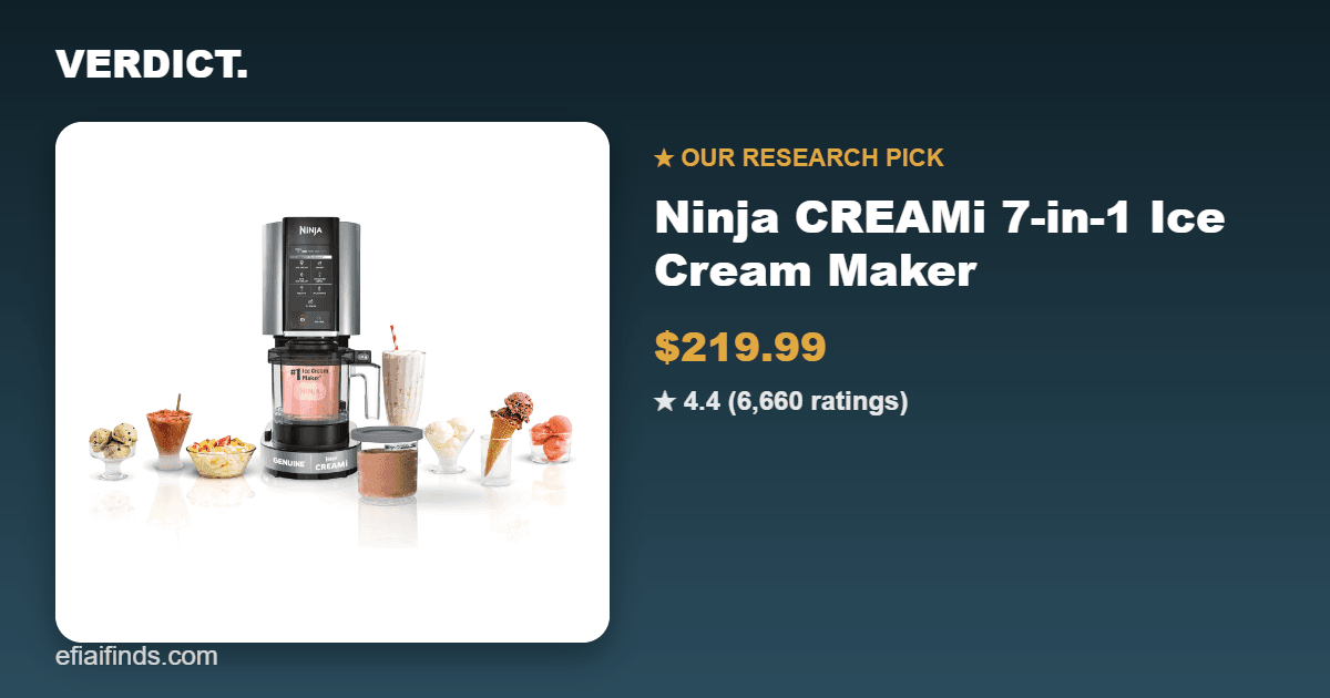 Best Ice Cream Maker 2026: Our Research Pick — Ninja CREAMi 7-in-1