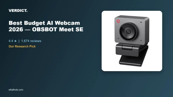 Best Budget AI Webcam for Streaming: OBSBOT Meet SE