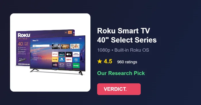 Best Budget Smart TV 2026: Our Research Pick — Roku Smart TV 40-Inch Select Series